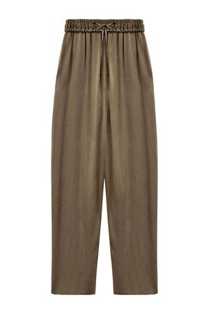 Pantaloni Kendry in raso marrone ISABEL MARANT | PA0522FAC1J04I50BZ